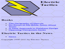 Tablet Screenshot of electrictactics.com